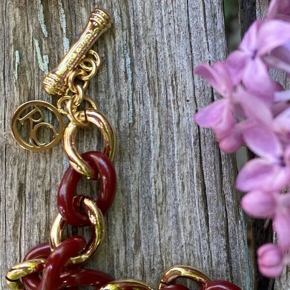 💍Rustic Cuff Clasp Bracelet - brown and gold braid pattern. NWOT. - Picture 8 of 9